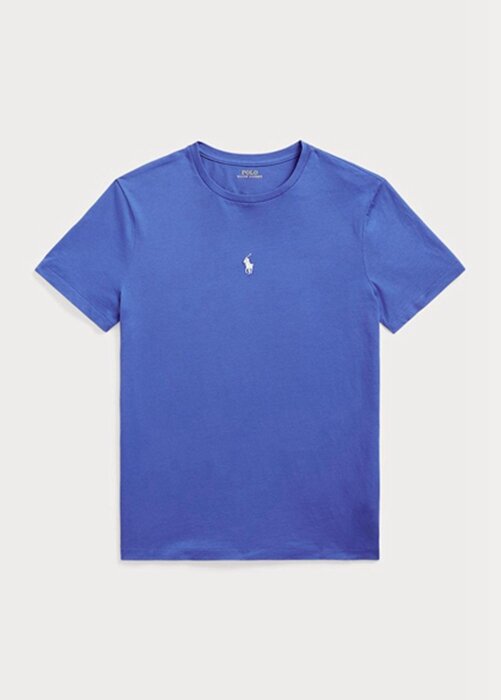 Blue Men’s Ralph Lauren Custom Slim Fit Crewneck T Shirts Blue Men’s Ralph Lauren Custom Slim Fit Crewneck T Shirts