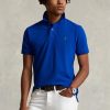 Blue Men’s Ralph Lauren Custom Slim Fit Mesh Polo Shirts Blue Men’s Ralph Lauren Custom Slim Fit Mesh Polo Shirts