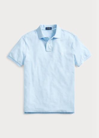 Blue Men’s Ralph Lauren Custom Slim Fit Mesh Polo Shirts