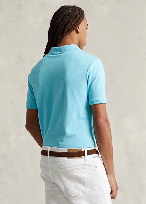 Blue Men’s Ralph Lauren Custom Slim Fit Mesh Polo Shirts Blue Men’s Ralph Lauren Custom Slim Fit Mesh Polo Shirts