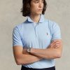 Blue Men’s Ralph Lauren Custom Slim Fit Soft Cotton Polo Shirts Blue Men’s Ralph Lauren Custom Slim Fit Soft Cotton Polo Shirts