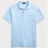 Blue Men’s Ralph Lauren Custom Slim Fit Soft Cotton Polo Shirts Blue Men’s Ralph Lauren Custom Slim Fit Soft Cotton Polo Shirts