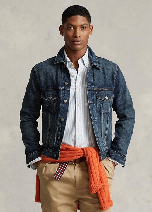 Blue Men’s Ralph Lauren Denim Trucker Jackets Blue Men’s Ralph Lauren Denim Trucker Jackets
