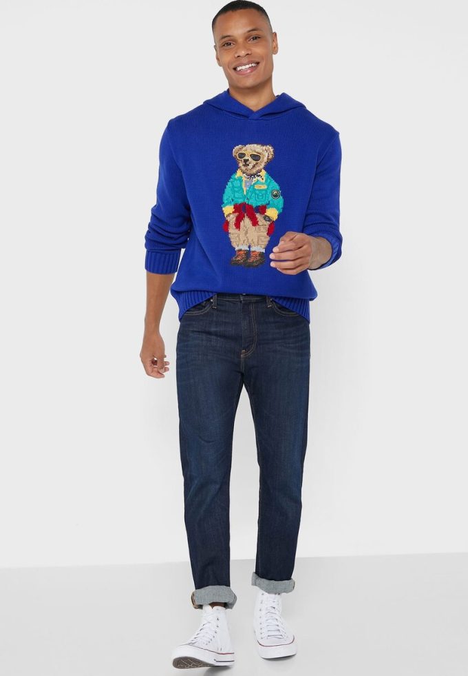 Blue Men’s Ralph Lauren Graphic Hoodie Blue Men’s Ralph Lauren Graphic Hoodie
