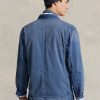 Blue Men’s Ralph Lauren Herringbone Twill Utility Jackets Blue Men’s Ralph Lauren Herringbone Twill Utility Jackets