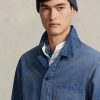 Blue Men’s Ralph Lauren Herringbone Twill Utility Jackets Blue Men’s Ralph Lauren Herringbone Twill Utility Jackets