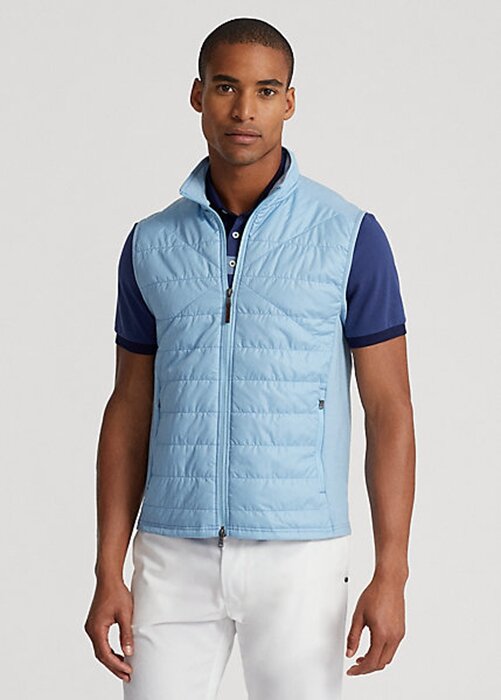 Blue Men’s Ralph Lauren Hybrid Mockneck Vest Blue Men’s Ralph Lauren Hybrid Mockneck Vest