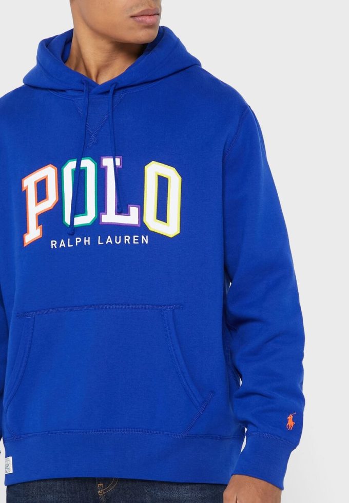 Blue Men’s Ralph Lauren Logo Hoodie Blue Men’s Ralph Lauren Logo Hoodie