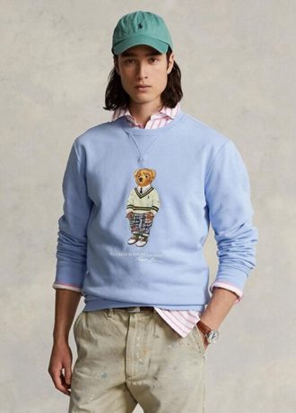 Blue Men’s Ralph Lauren Polo Bear Fleece  Sweatshirt