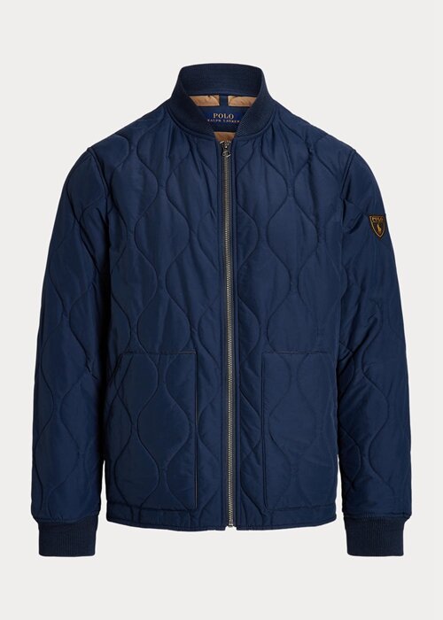 Blue Men’s Ralph Lauren Quilted Bomber Jackets Blue Men’s Ralph Lauren Quilted Bomber Jackets