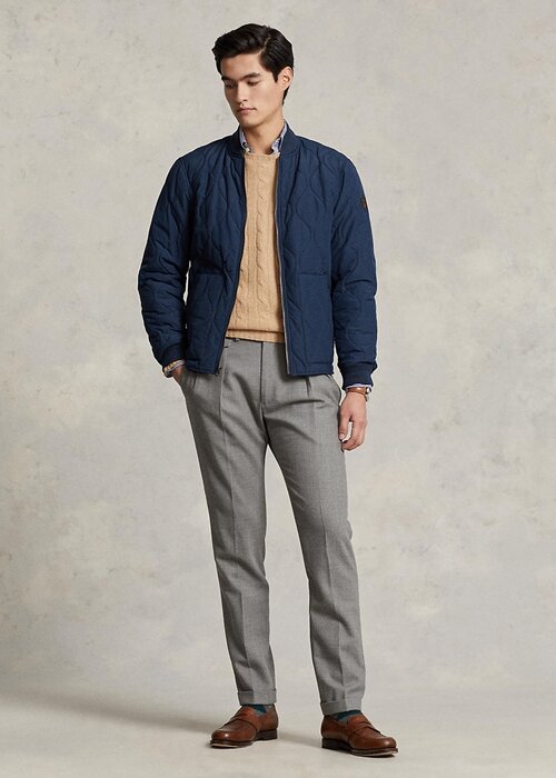 Blue Men’s Ralph Lauren Quilted Bomber Jackets Blue Men’s Ralph Lauren Quilted Bomber Jackets