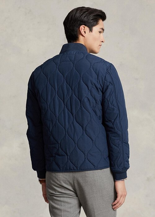 Blue Men’s Ralph Lauren Quilted Bomber Jackets Blue Men’s Ralph Lauren Quilted Bomber Jackets