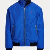 Blue Men’s Ralph Lauren Raglan-Sleeve Jackets Blue Men’s Ralph Lauren Raglan-Sleeve Jackets