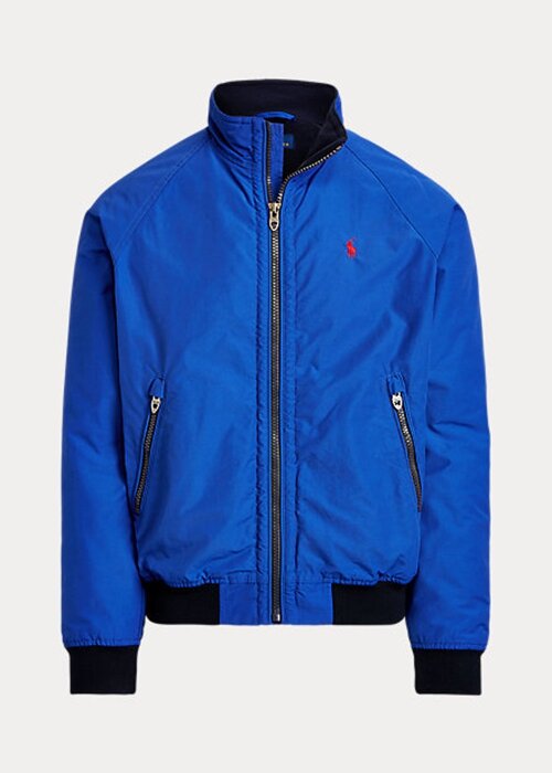 Blue Men’s Ralph Lauren Raglan-Sleeve Jackets Blue Men’s Ralph Lauren Raglan-Sleeve Jackets