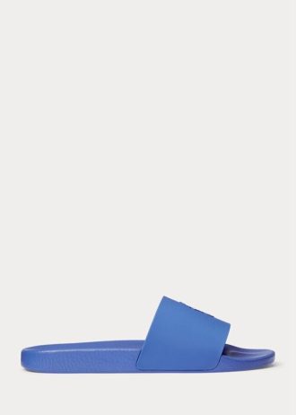Blue Men’s Ralph Lauren Signature Pony Slippers