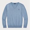 Blue Men’s Ralph Lauren Slim Fit Textured Cotton Jumper Sweaters Blue Men’s Ralph Lauren Slim Fit Textured Cotton Jumper Sweaters