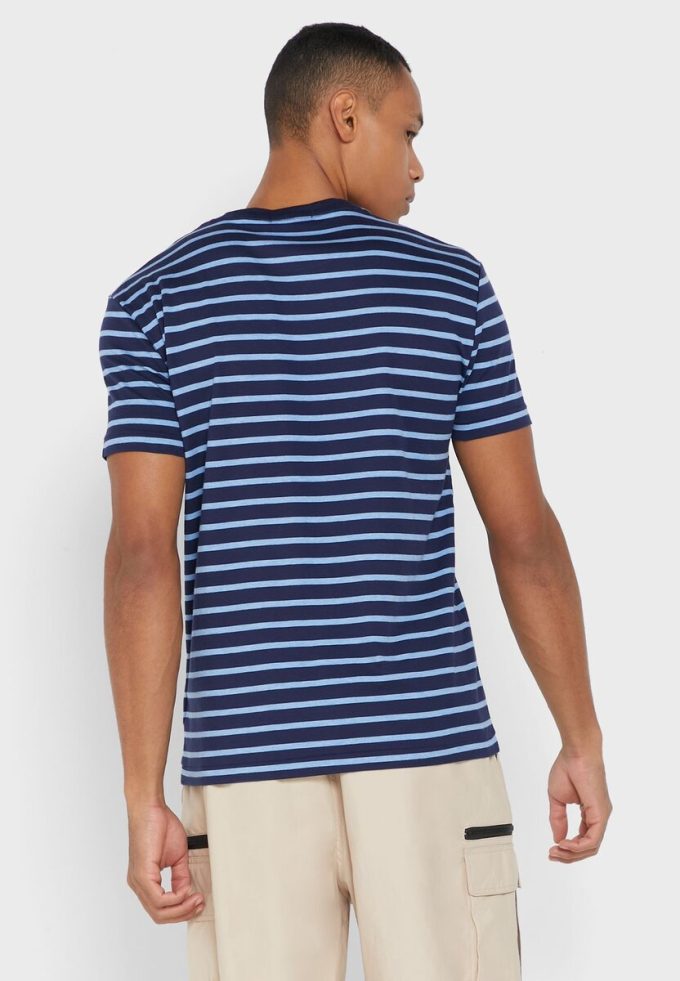 Blue Men’s Ralph Lauren Striped Crew Neck T Shirts Blue Men’s Ralph Lauren Striped Crew Neck T Shirts