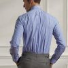 Blue Men’s Ralph Lauren Striped Poplin Formal Shirts Blue Men’s Ralph Lauren Striped Poplin Formal Shirts