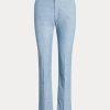 Blue Women’s Ralph Lauren Chambray Kick-Flare Cropped Pants Blue Women’s Ralph Lauren Chambray Kick-Flare Cropped Pants
