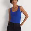 Blue Women’s Ralph Lauren Cotton-Blend Tanks Blue Women’s Ralph Lauren Cotton-Blend Tanks