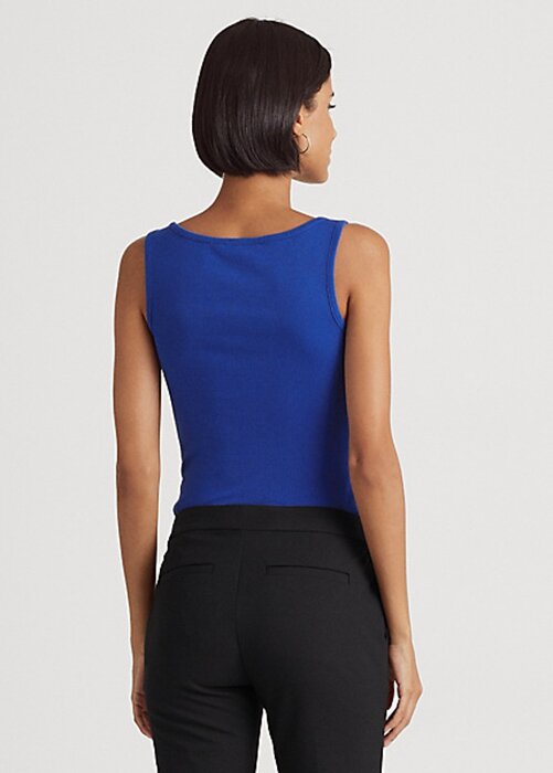 Blue Women’s Ralph Lauren Cotton-Blend Tanks Blue Women’s Ralph Lauren Cotton-Blend Tanks