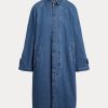 Blue Women’s Ralph Lauren Cotton-Silk-Blend Car Coats Blue Women’s Ralph Lauren Cotton-Silk-Blend Car Coats