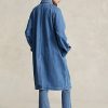 Blue Women’s Ralph Lauren Cotton-Silk-Blend Car Coats Blue Women’s Ralph Lauren Cotton-Silk-Blend Car Coats