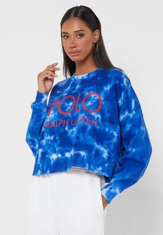 Blue Women’s Ralph Lauren Crew Neck Knitted Sweatshirts Blue Women’s Ralph Lauren Crew Neck Knitted Sweatshirts