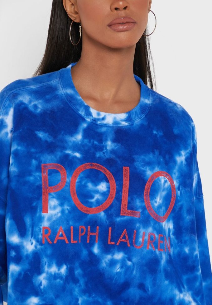 Blue Women’s Ralph Lauren Crew Neck Knitted Sweatshirts Blue Women’s Ralph Lauren Crew Neck Knitted Sweatshirts