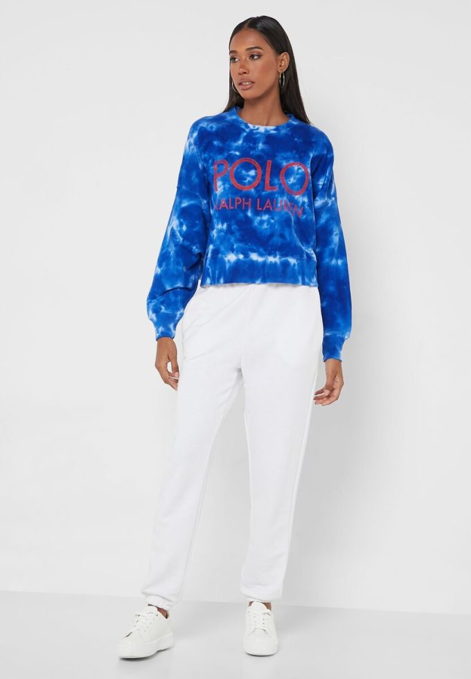 Blue Women’s Ralph Lauren Crew Neck Knitted Sweatshirts Blue Women’s Ralph Lauren Crew Neck Knitted Sweatshirts
