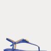 Blue Women’s Ralph Lauren Ellington Embossed Leather Sandals Blue Women’s Ralph Lauren Ellington Embossed Leather Sandals