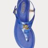 Blue Women’s Ralph Lauren Ellington Embossed Leather Sandals Blue Women’s Ralph Lauren Ellington Embossed Leather Sandals
