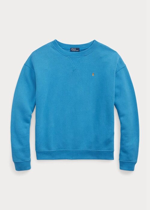 Blue Women’s Ralph Lauren Fleece Crewneck Pullover Sweatshirts Blue Women’s Ralph Lauren Fleece Crewneck Pullover Sweatshirts