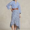 Blue Women’s Ralph Lauren Floral Ruffled Crepe Skirts Blue Women’s Ralph Lauren Floral Ruffled Crepe Skirts