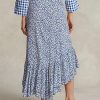 Blue Women’s Ralph Lauren Floral Ruffled Crepe Skirts Blue Women’s Ralph Lauren Floral Ruffled Crepe Skirts