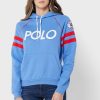 Blue Women’s Ralph Lauren Graphic Knitted Hoodie Blue Women’s Ralph Lauren Graphic Knitted Hoodie