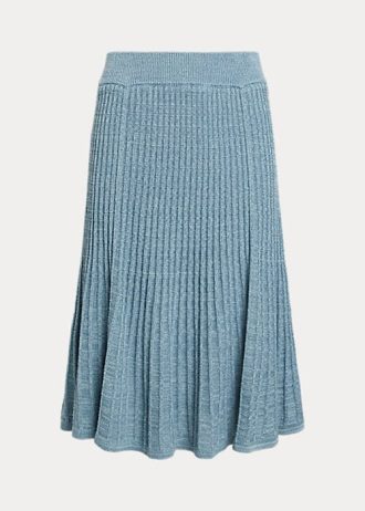 Blue Women’s Ralph Lauren Linen-cotton Knit Skirts Blue Women’s Ralph Lauren Linen-cotton Knit Skirts