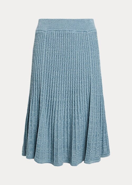 Blue Women’s Ralph Lauren Linen-cotton Knit Skirts Blue Women’s Ralph Lauren Linen-cotton Knit Skirts