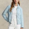 Blue Women’s Ralph Lauren Linen Windbreaker Blue Women’s Ralph Lauren Linen Windbreaker