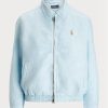 Blue Women’s Ralph Lauren Linen Windbreaker Blue Women’s Ralph Lauren Linen Windbreaker