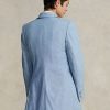 Blue Women’s Ralph Lauren Long Chambray Cotton Blazers Blue Women’s Ralph Lauren Long Chambray Cotton Blazers