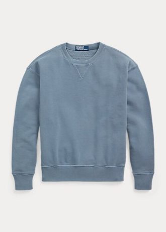 Blue Women’s Ralph Lauren Organic Cotton Crewneck Sweatshirts Blue Women’s Ralph Lauren Organic Cotton Crewneck Sweatshirts
