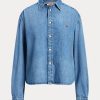 Blue Women’s Ralph Lauren Oversize Denim Shirts Blue Women’s Ralph Lauren Oversize Denim Shirts