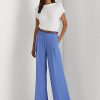 Blue Women’s Ralph Lauren Pleated Georgette Pants Blue Women’s Ralph Lauren Pleated Georgette Pants