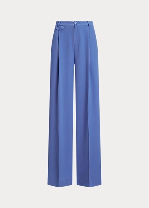 Blue Women’s Ralph Lauren Pleated Georgette Pants Blue Women’s Ralph Lauren Pleated Georgette Pants