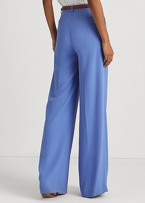 Blue Women’s Ralph Lauren Pleated Georgette Pants Blue Women’s Ralph Lauren Pleated Georgette Pants