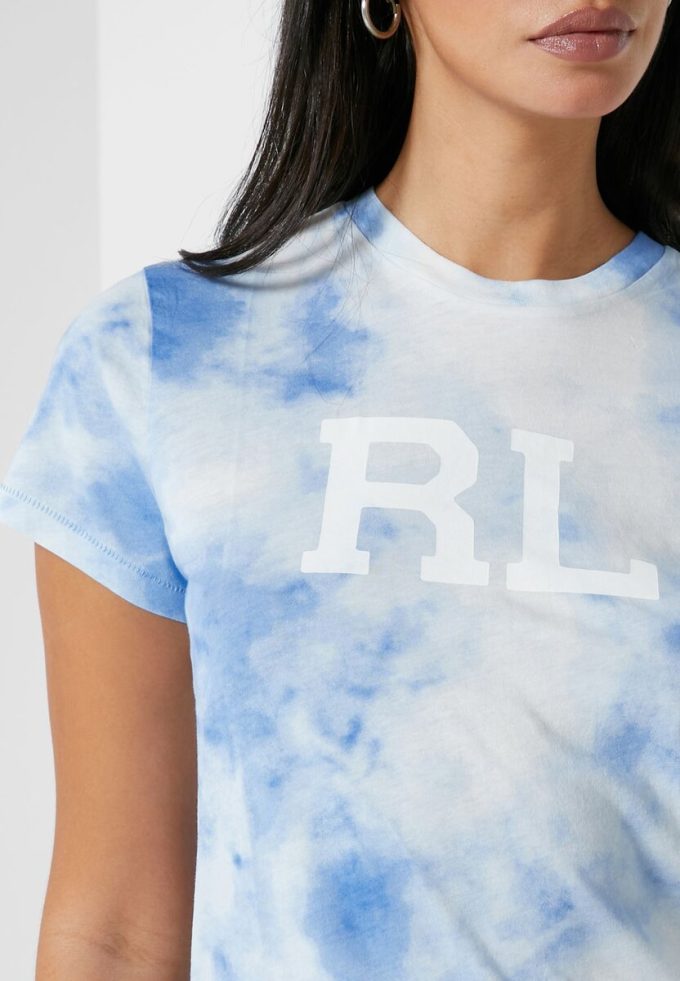 Blue Women’s Ralph Lauren Printed Logo T Shirts Blue Women’s Ralph Lauren Printed Logo T Shirts