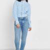 Blue Women’s Ralph Lauren Striped Ruffle Detail Shirts
