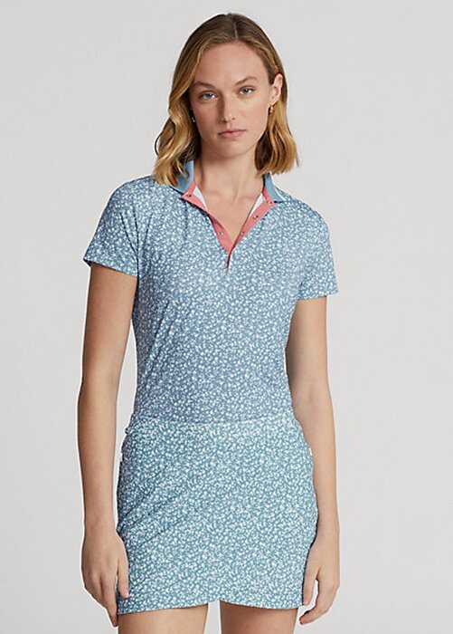 Blue Women’s Ralph Lauren Tailored Fit Floral Jersey Shirts Blue Women’s Ralph Lauren Tailored Fit Floral Jersey Shirts