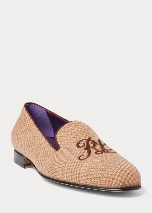 Brown / Brown Men’s Ralph Lauren Alonzo Glen Plaid Tweed Dress Shoes Brown / Brown Men’s Ralph Lauren Alonzo Glen Plaid Tweed Dress Shoes